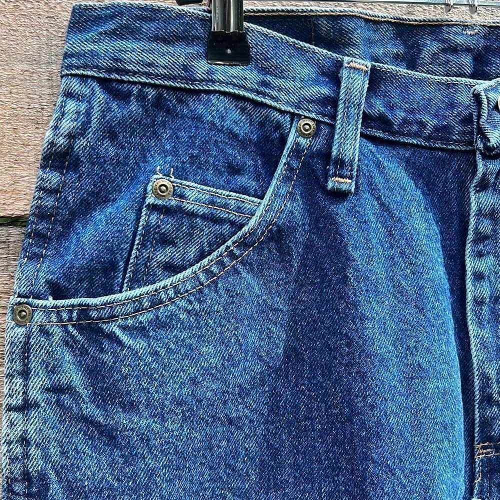 Wrangler Men's Five Star Premium Straight Leg Jeans Dark Stone Wash Size 32x29 - Picture 2 of 6